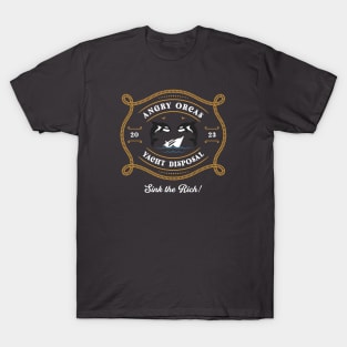 Angry Orcas Yacht Disposal T-Shirt